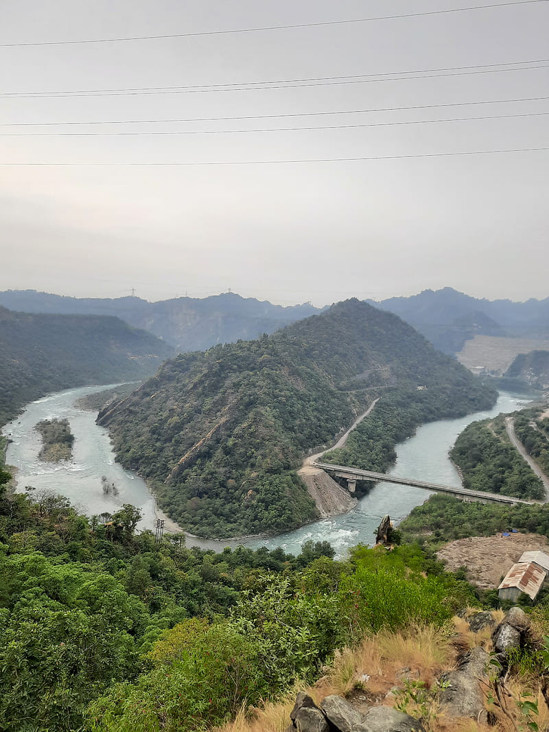 Dam, himachal, lake, landscape, manali, river, shimla, travel, trekk, wanderlust, HD phone wallpaper