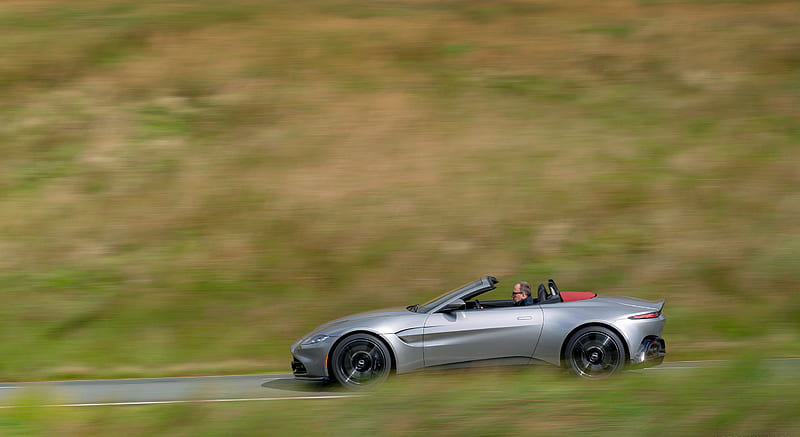 2021 Aston Martin Vantage Roadster (Color: Spirit Silver) - Side , car, HD wallpaper
