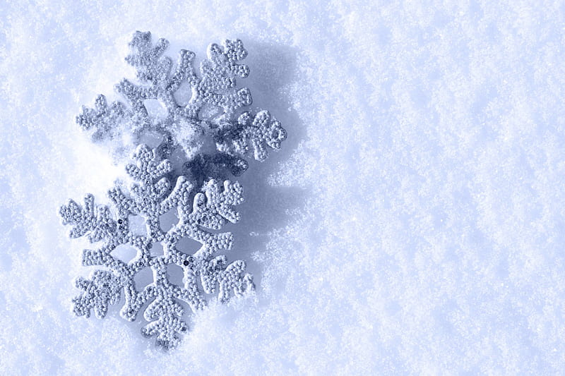 Snowflakes, white, snow, winter, HD wallpaper