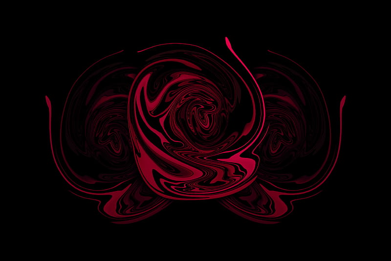 Liquid Rose, 929, amoled, dark, designer, new, oled, q, HD wallpaper