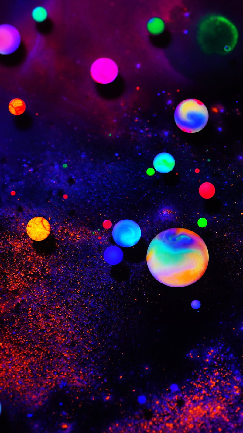 Bubble Balls, rain, color, drop, drops iphone, android, HD phone wallpaper