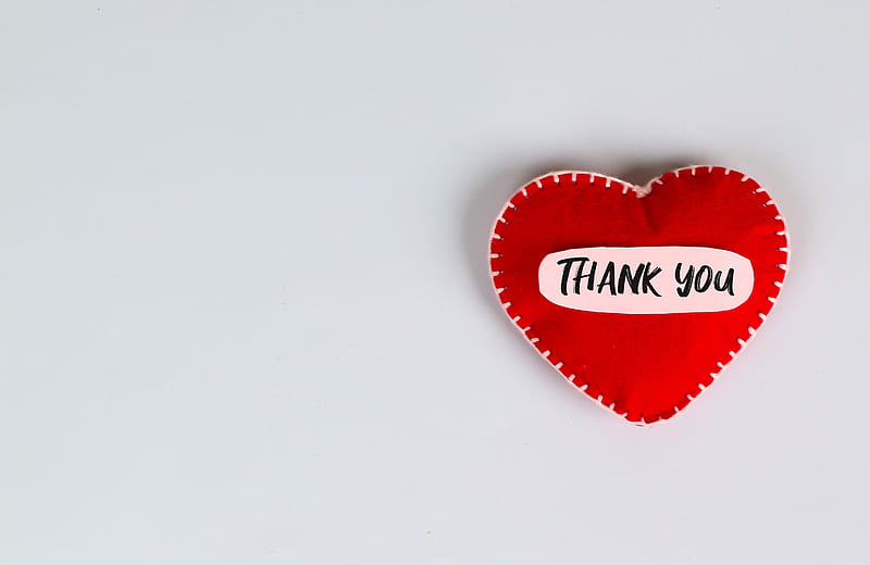 heart, thanks, love, gratitude, HD wallpaper