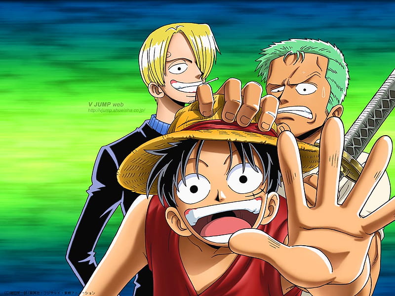 One Piece, luffy, zoro, sanji, HD wallpaper