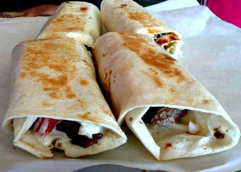 CHICKEN SHAWARMA, HOT, NICE FOOD, HD wallpaper