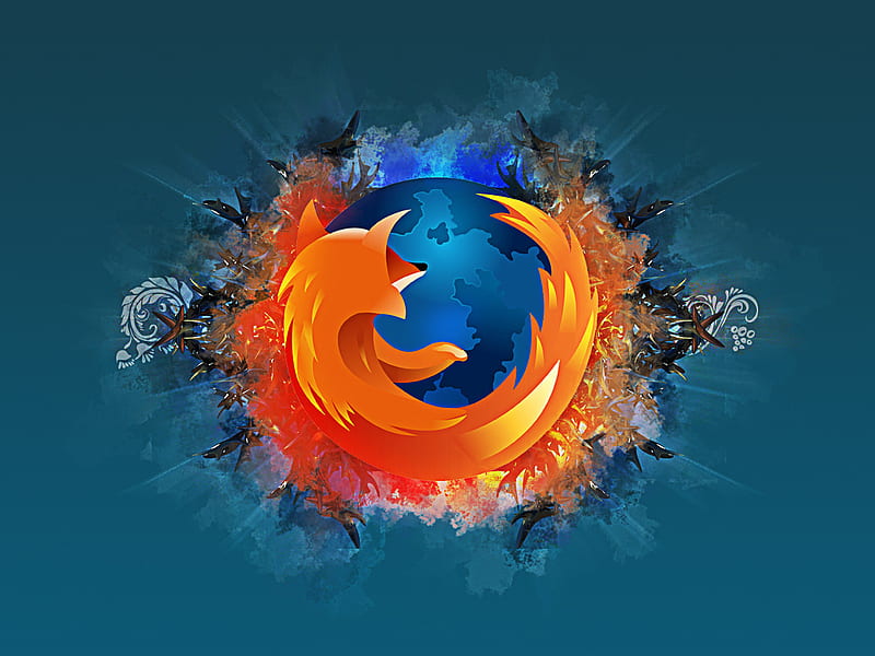 Browser-Inspired Anime Art: Tenko Kuugen Cribs Firefox Logo