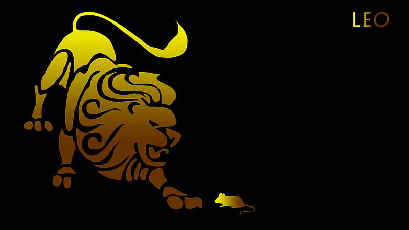 Zodiac sign - Leo, leo, zodiac, sign, birtay, lion, HD wallpaper