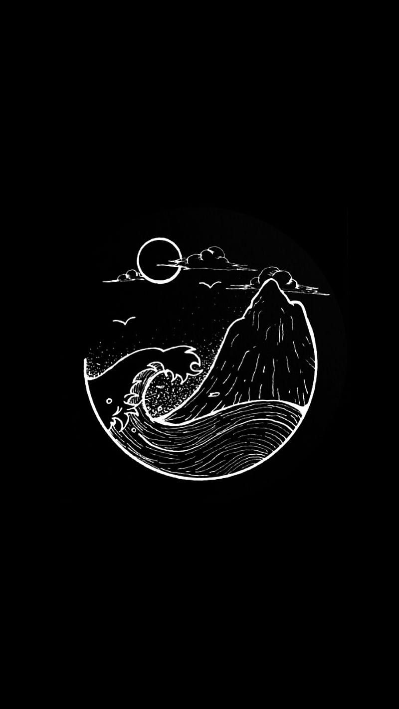 HD black and white waves wallpapers  Peakpx