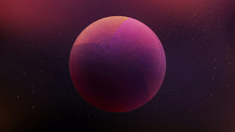 Purple Sphere Planet , planet, purple, space, digital-universe, HD wallpaper