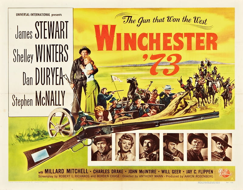 Classic Movies - Winchester '73 (1950), Stephen McNally, Classic Movies, James Stewart, Dan Duryea, Winchester 73, Millard Mitchell, Westerns, Shelley Winters, HD wallpaper