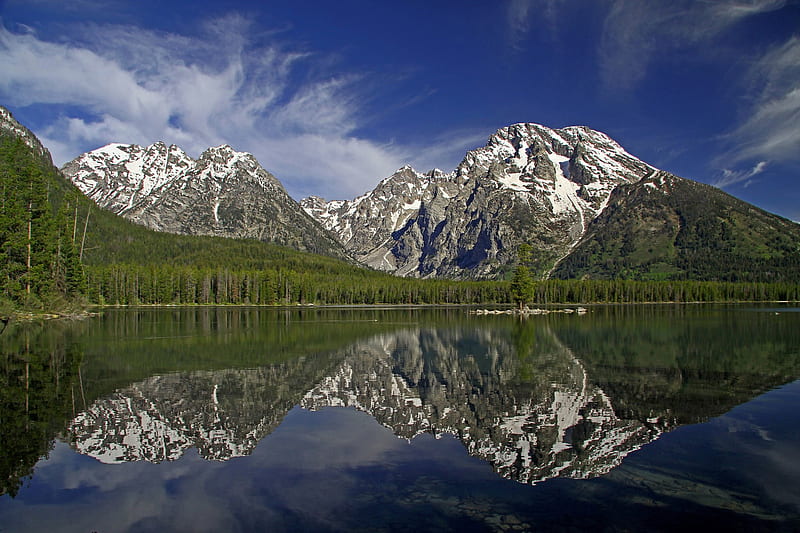 *Leigh-Lake-Grand-Teton-National-Park-Wyoming-Mount-Moran *, nature, park, mount, lake, HD wallpaper