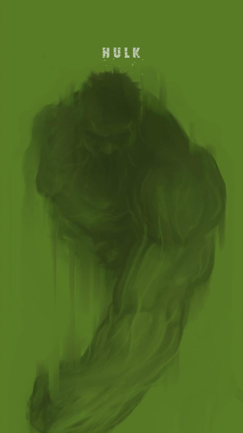 Hulk, desenho, draw, green, marvel, HD phone wallpaper