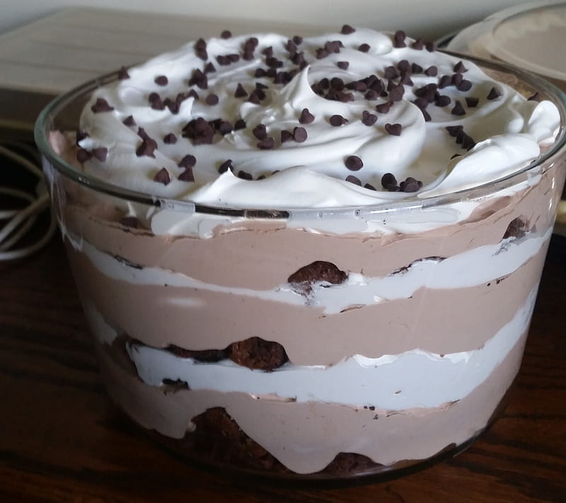 Oreo Brownie Trifle, chocolate, HD wallpaper