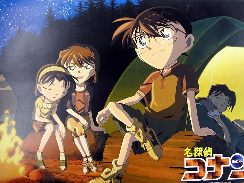 Detective Conan, Mitsuhiko, Haibara Ai, Ayumi, Conan Edogawa, HD wallpaper