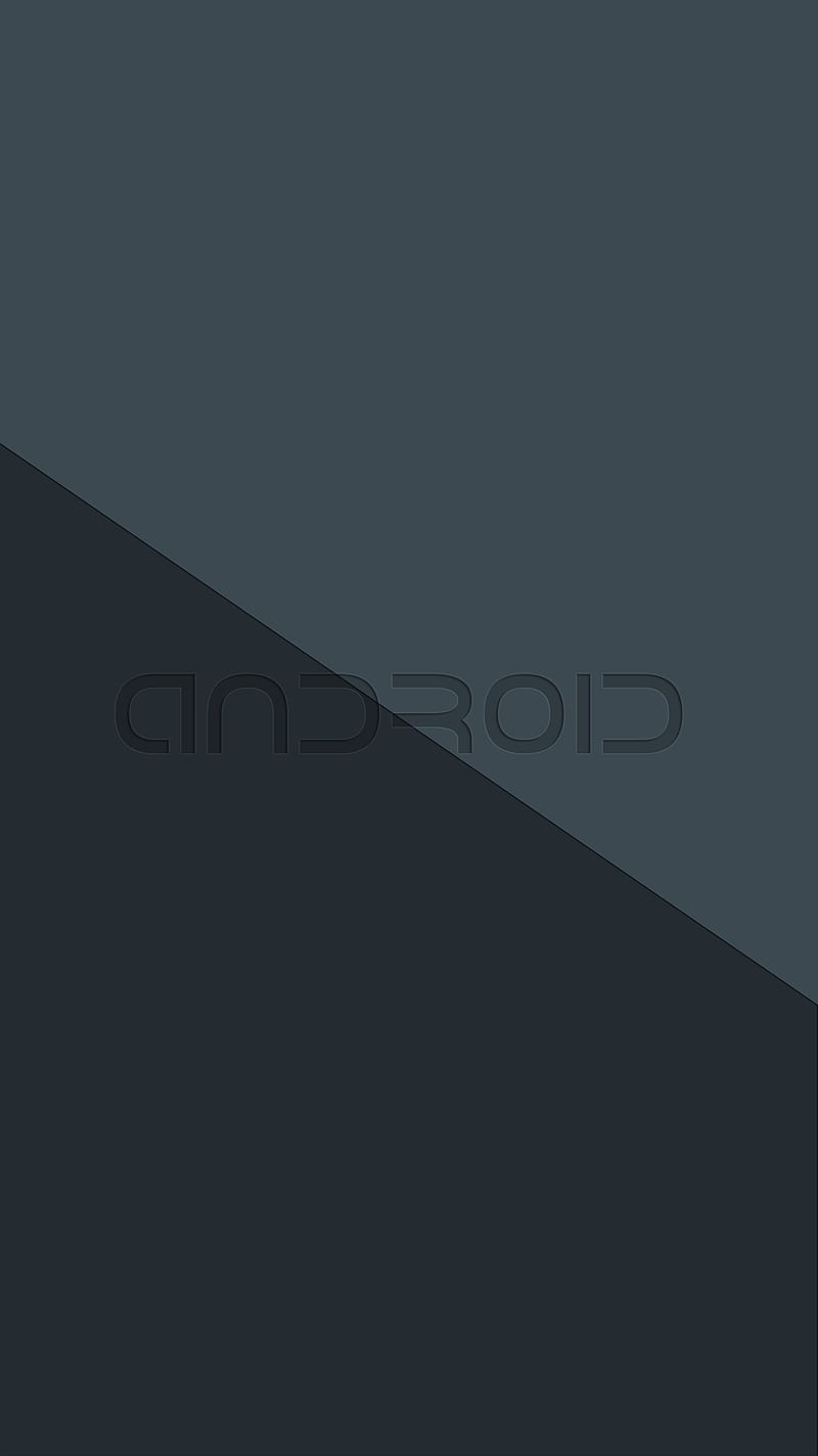 Dark Droid, 929, android, blue, clean, galaxy, gray, gunmetal, minimal, nexus, pixel, HD phone wallpaper
