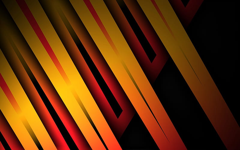 Lines Stripes Dark 2020 Colorful Abstract Design, HD wallpaper