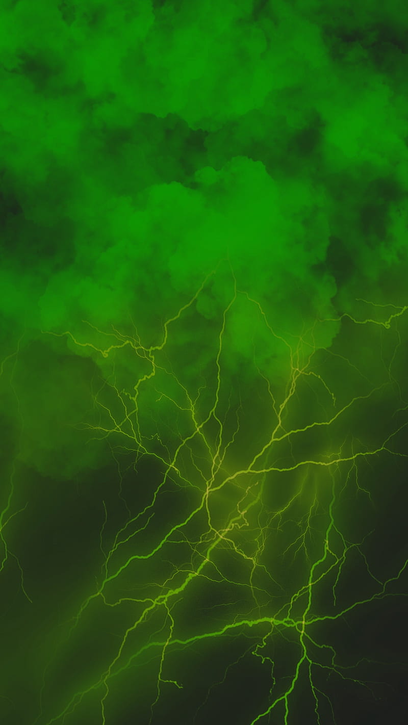 Green ElectroSmoke , FMYury, abstract, cloud, clouds, color, colorful, colors, electric, electro, energy, fog, gradient, layers, lightning, lightnings, lines, magic, opposite, power, smoke, steam, storm, toxic, HD phone wallpaper