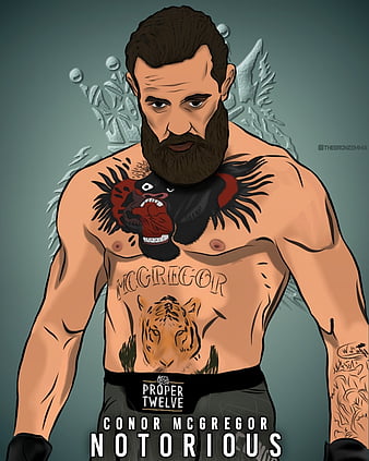 Conor Mcgregor Notorious Gorilla Chest Tattoo shirt - TeesGrab