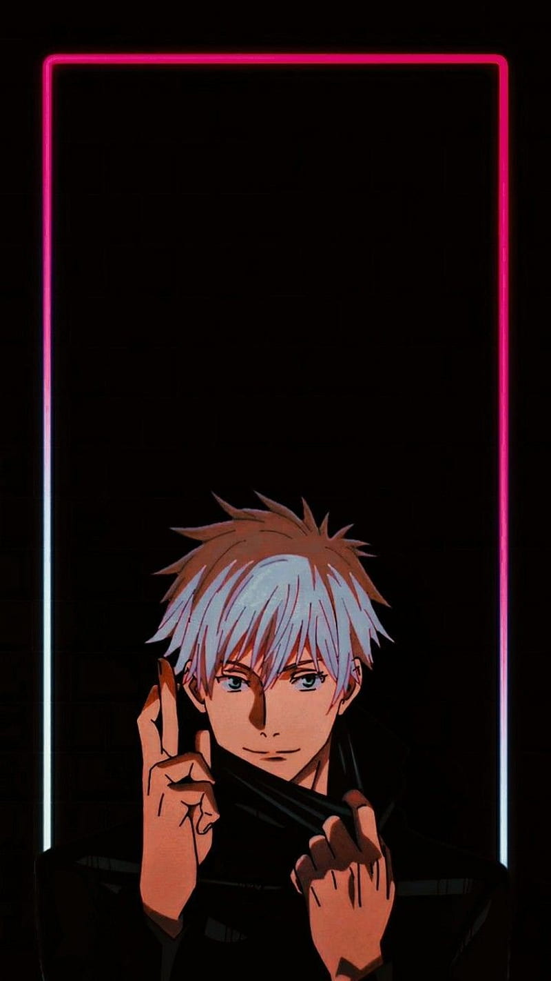 Anime Jujutsu Kaisen, Satoru Gojo, 828x1792 Phone HD Wallpaper