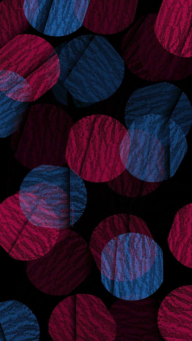 circle bluered abstract, black simple, blue, pattern, red, texture, HD phone wallpaper