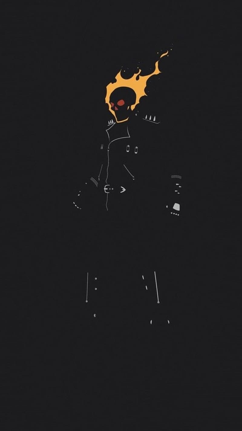 Bhoot, Black Background, haunted, ghost rider, HD phone wallpaper