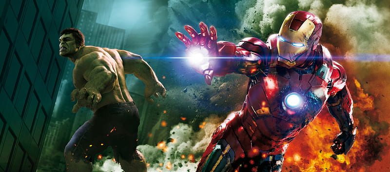 Iron Man Hulk , iron-man, hulk, HD wallpaper