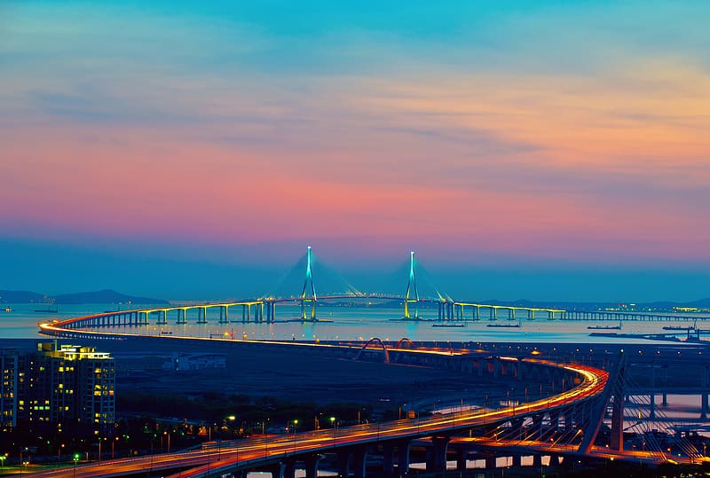 Bridges, , Incheon Bridge, HD wallpaper