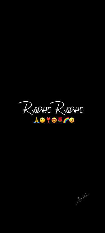Radhe Radhe, ios, iphone, lock screen, love, premium, radha krishna, radhe radhe, sayings, smiles, ultra, HD phone wallpaper