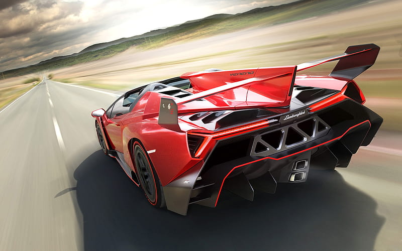 2014 Lamborghini Veneno Roadster, Convertible, V12, car, HD wallpaper