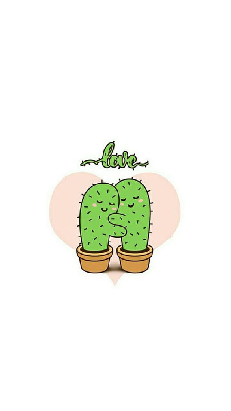 Cactus love, cant touch this, HD phone wallpaper