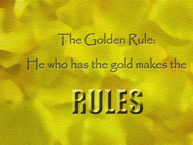 Golden Rules, gold, rules, golden, HD wallpaper