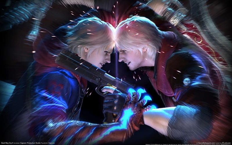 Devil may cry 4, game, devil, devil may cry, artwork, HD wallpaper