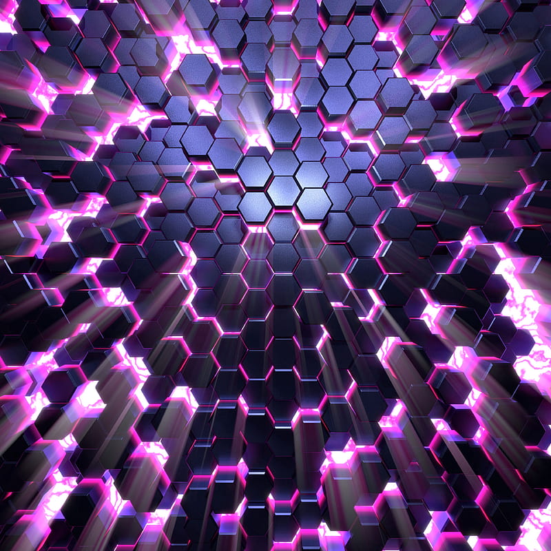 honeycomb, glow, volume, HD phone wallpaper