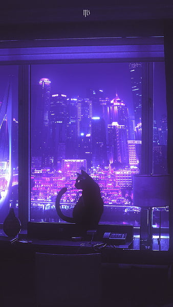 CyberPunk, cities, city, lights, pixel, HD phone wallpaper