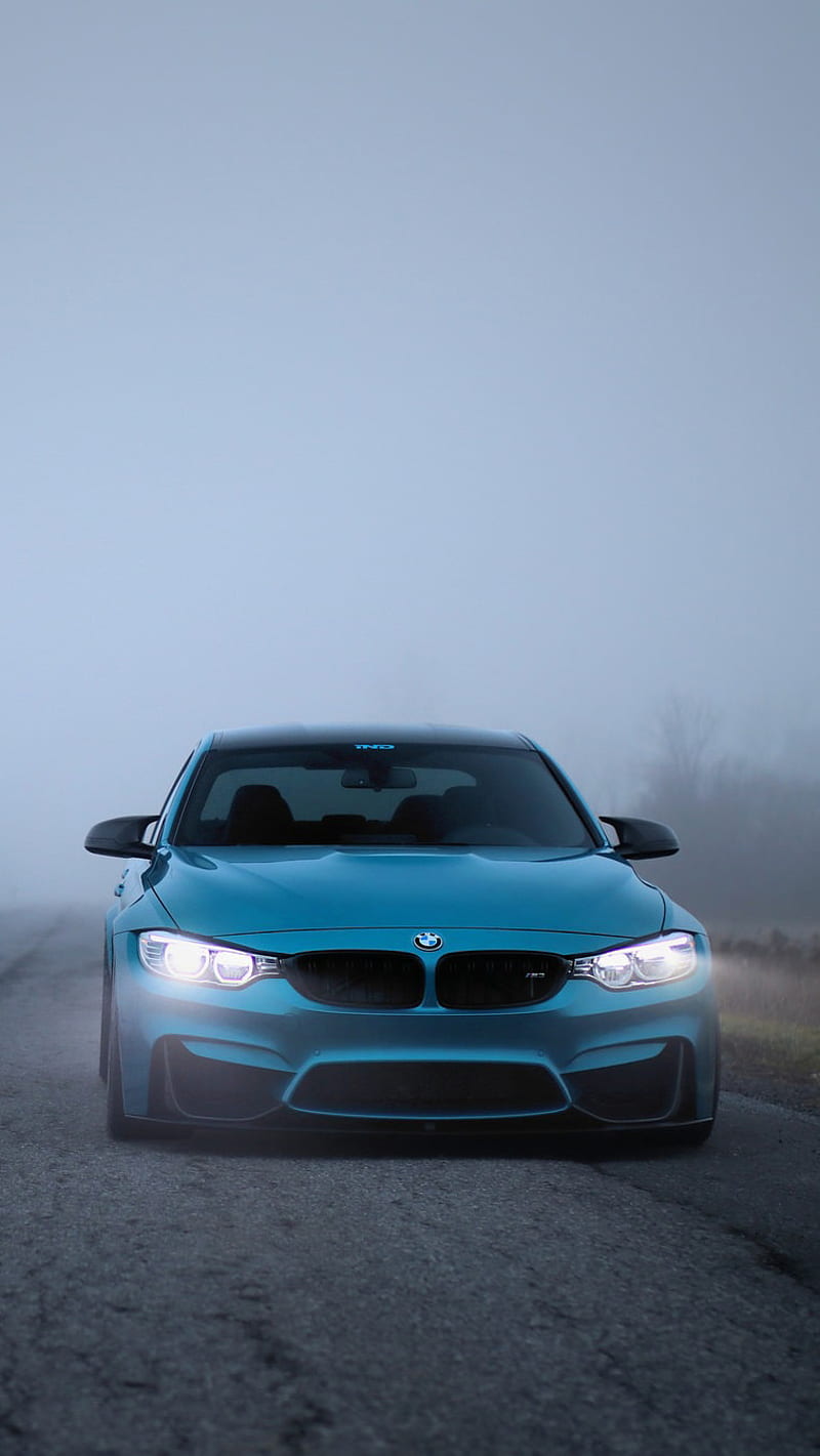 BMW M3, bmw, f80, m3, sedan, tuning, fog, vehicle, car, m power, HD phone wallpaper