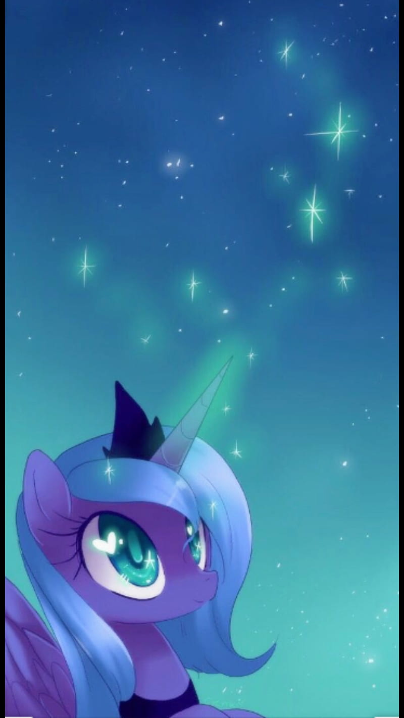 moon, my little pony, mystic, mystical, princess luna, HD phone wallpaper