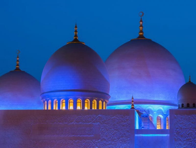 ✫═─ Nocturne ─═✫, Build, Towers, Night, Mosque, HD wallpaper