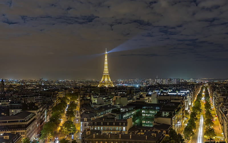 Paris, France, city, Eifel tower, Paris, France, night, HD wallpaper