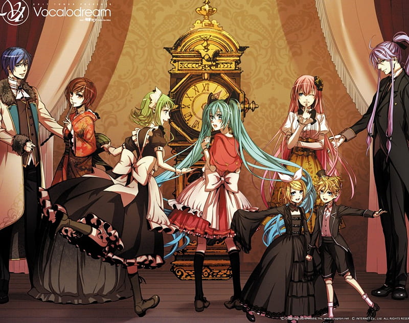 Vocaloid Eight, meiko, kagamine twins, kaito, luka, miku, gumi, gakupo, HD wallpaper