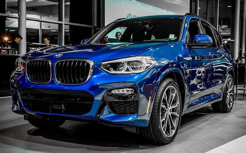 BMW X3, 2018 cars, blue X3, crossovers, new X3, BMW, HD wallpaper
