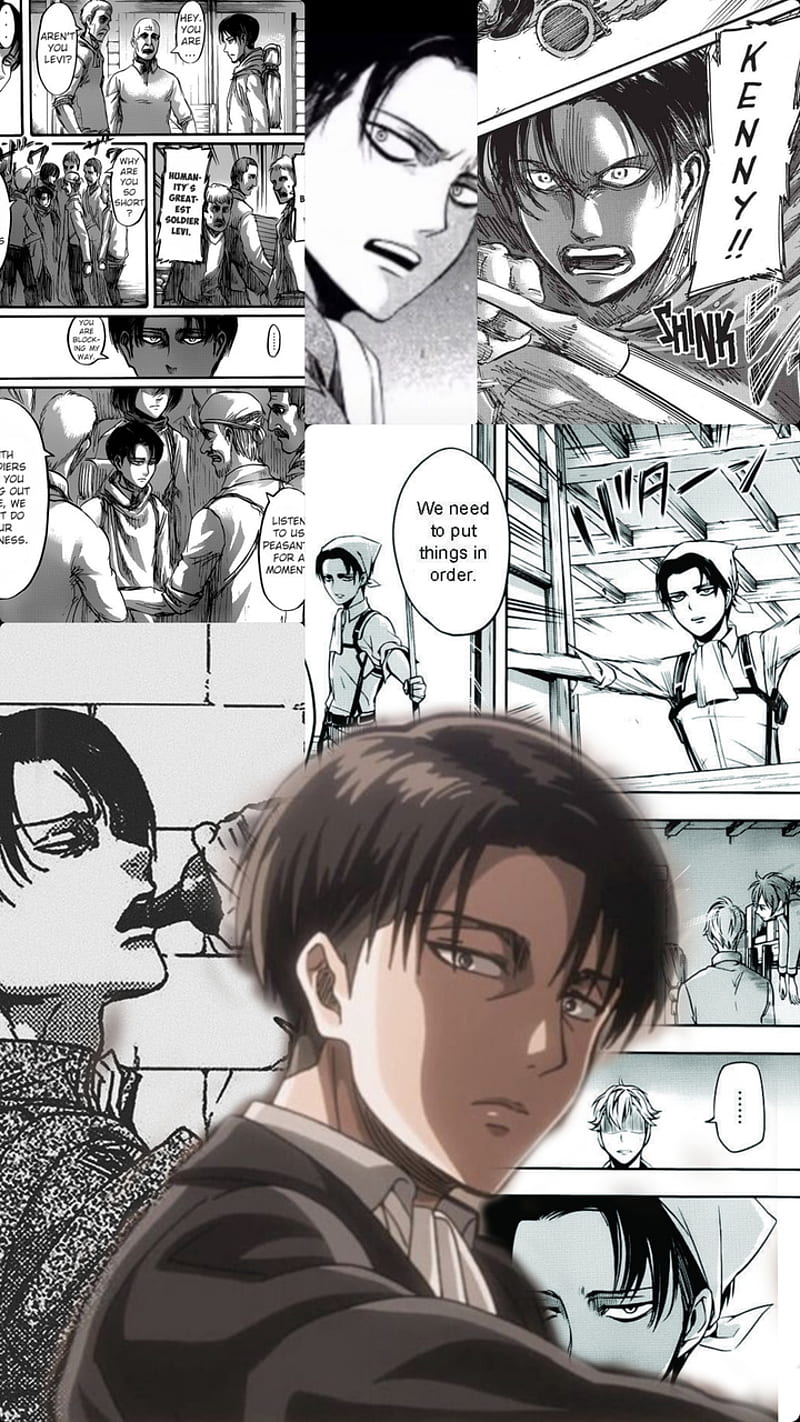 Levi Ackerman Manga Attack On Titan Collage Aot Hd Mobile Wallpaper Peakpx