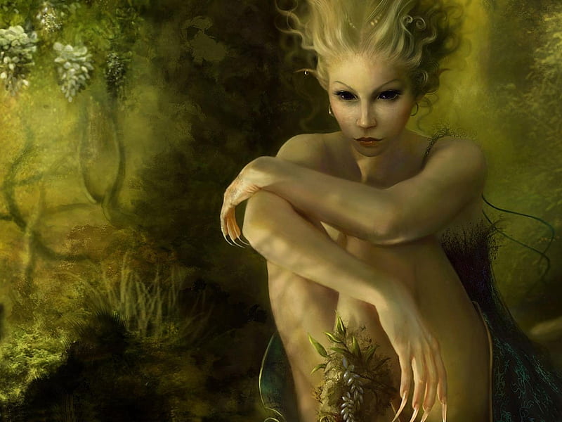 Fairy, art, benita winckler, fantasy, luminos, girl, HD wallpaper