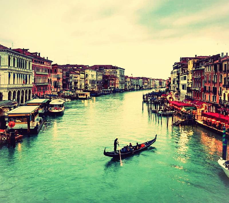 Venice, bonito, boat, city, classic, france, river, town, HD wallpaper