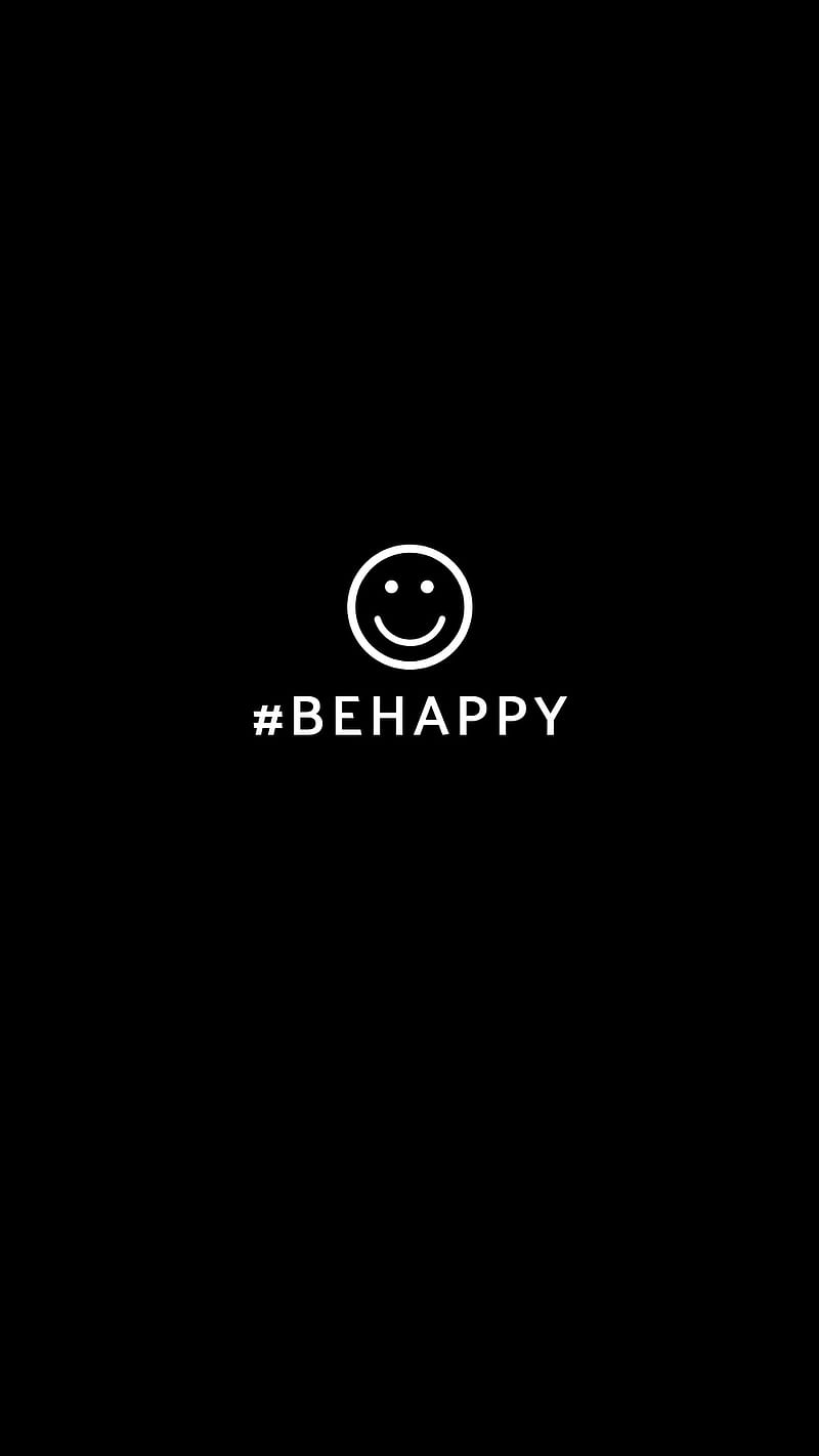 Be Happy, edge, logo, plus, premium, text, you, HD phone wallpaper | Peakpx