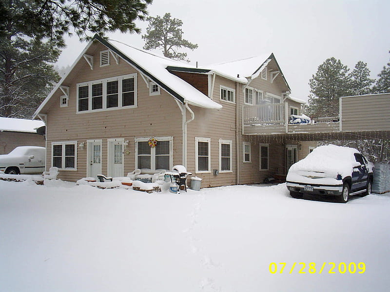 Williams AZ Winter, home, snow, williams, winter, HD wallpaper