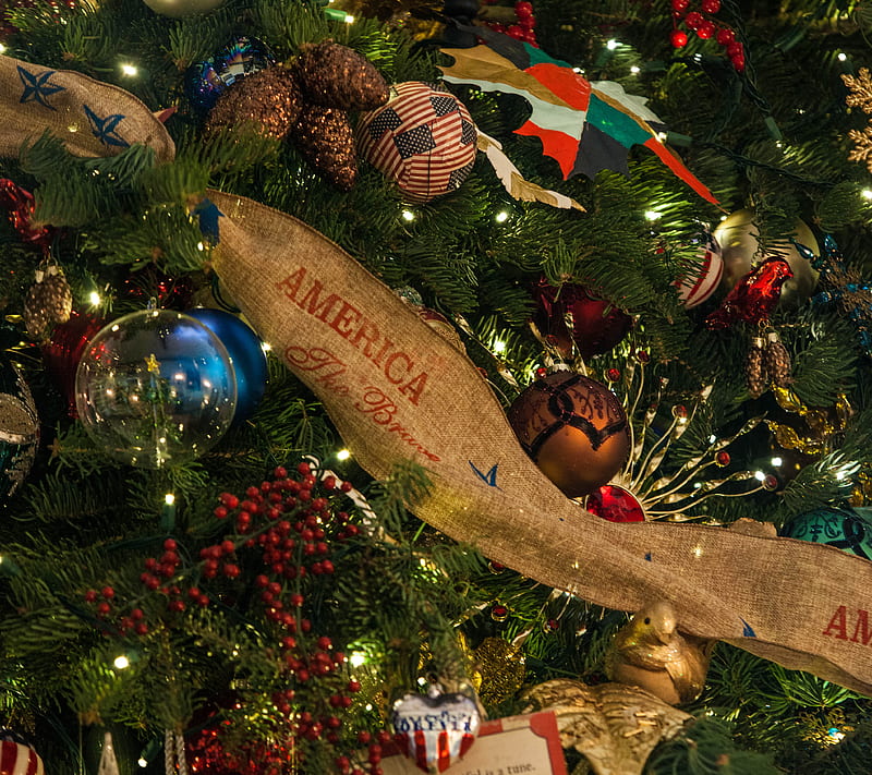 Christmas Tree Sash, holiday, presents, xmas, mas15, HD wallpaper