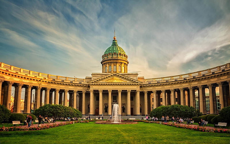 beautiful kazan cathedral-Cities, HD wallpaper