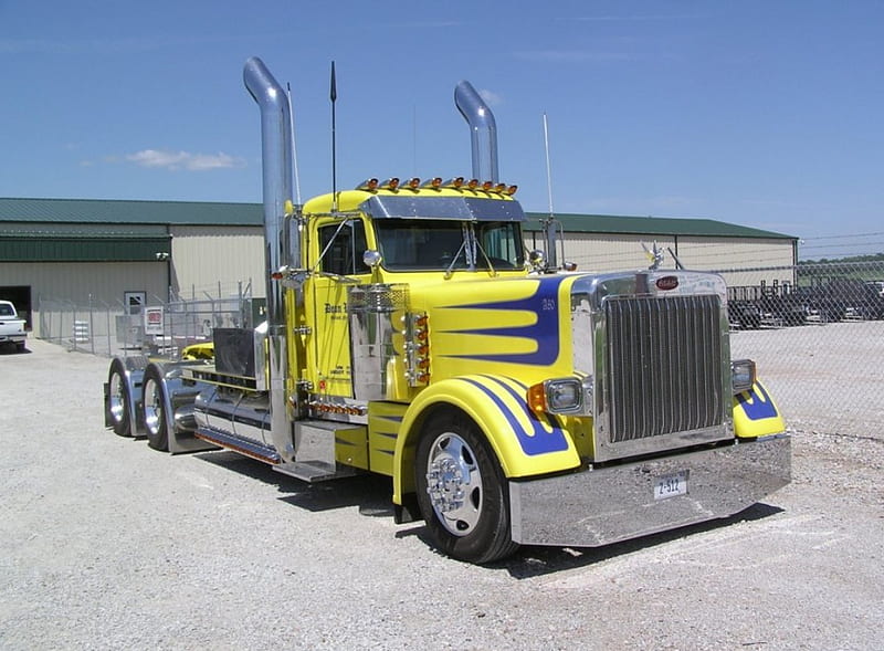 Peterbilt, truck, big rig, semi, HD wallpaper
