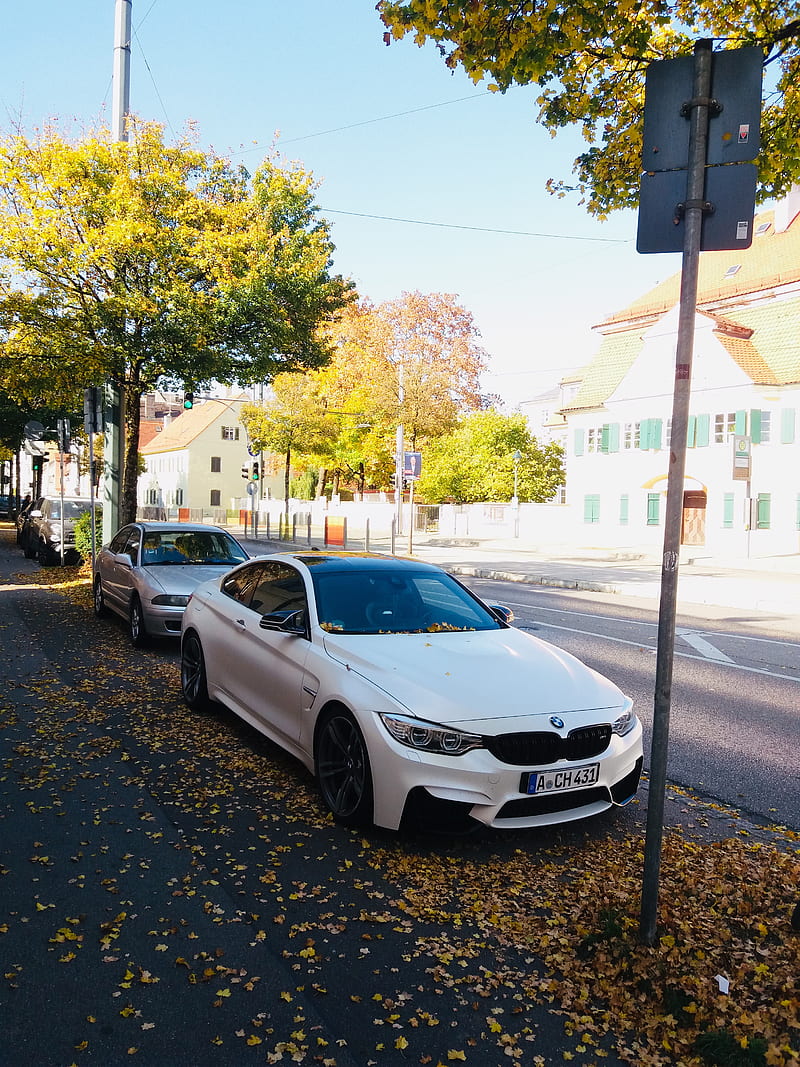 BMW M4 WHITE, car, auto, drift, driving, carros, tuning, nice, HD phone wallpaper