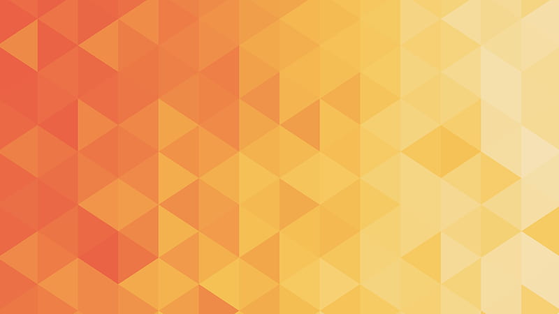orange triangles, gradient, geometry, pattern, Abstract, HD wallpaper