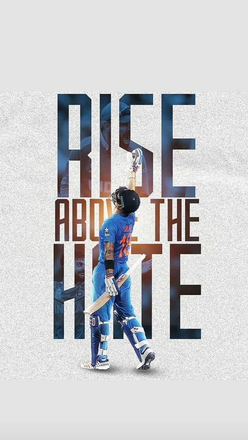 Virat Kohli , Rise Above The Hate, king kohli, indian cricketer, HD phone wallpaper